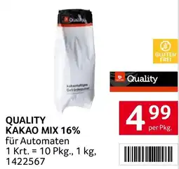 Transgourmet QUALITY KAKAO MIX 16% 1kg Angebot