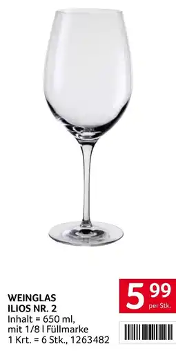 Transgourmet WEINGLAS ILIOS NR. 2 Angebot