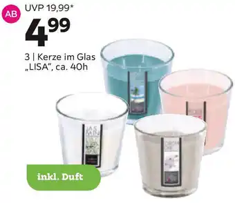Mömax Kerze im Glas LISA Angebot