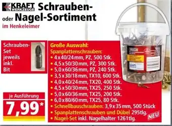 Norma Schrauben oder Nagel-Sortiment Angebot