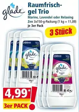 Norma Raumfrisch- gel Trio Marine, Lavendel oder Relaxing Zen 3x150g Angebot