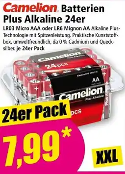 Norma Camelion. Batterien Plus Alkaline 24er Angebot