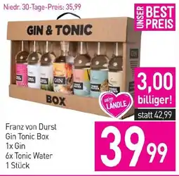 Sutterlüty Franz von Durst Gin Tonic Box 1x Gin 6x Tonic Water 1 Stück Angebot