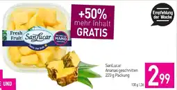 Sutterlüty SanLucar Ananas geschnitten 220 g Packung Angebot