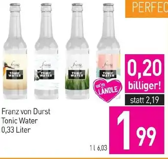 Sutterlüty Franz von Durst Tonic Water 0.33 Liter Angebot