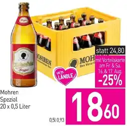 Sutterlüty Mohren Spezial 20 x 0.5 Liter Angebot