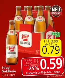Spar Stiegl Goldbräu Angebot