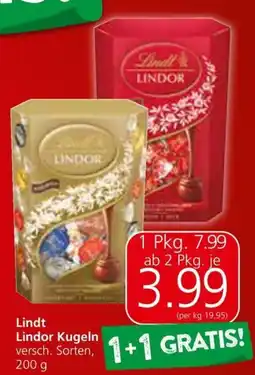 Spar Lindt Lindor Kugeln 200g Angebot
