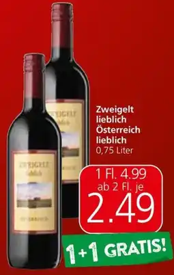 Spar Zweigelt lieblich Österreich lieblich Angebot