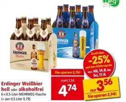 Interspar Erdinger Weißbier hell oder alkoholfre Angebot