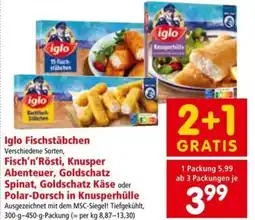 Interspar Iglo Fischstäbchen 300-450g Angebot