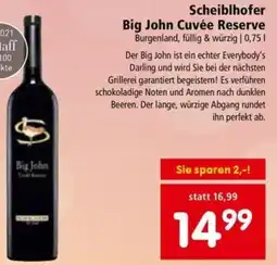 Interspar Scheiblhofer Big John Cuvée Reserve Angebot