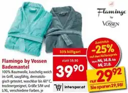 Interspar Flamingo by Vossen Bademantel Angebot