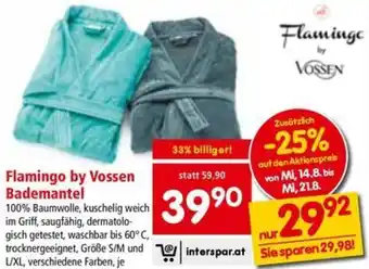 Interspar Flamingo by Vossen Bademantel Angebot