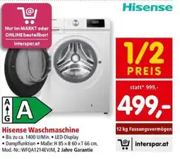 Interspar Hisense Waschmaschine Angebot