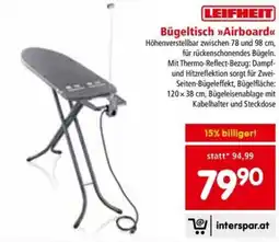 Interspar Bügeltisch Airboard Angebot