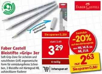 Interspar Faber Castell Bleistifte Grip Angebot