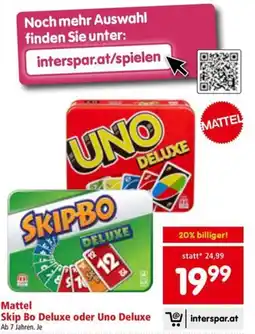 Interspar Mattel Skip Bo Deluxe Angebot