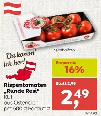 ADEG Rispentomaten Runde Resi Angebot