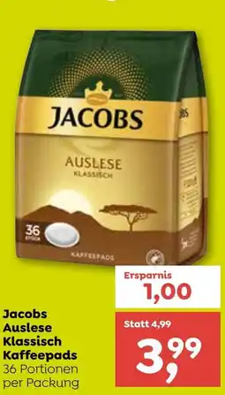 ADEG Jacobs Auslese Klassisch Kaffeepads Angebot