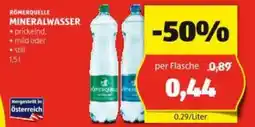 Hofer MINERALWASSER Angebot
