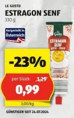 Hofer ESTRAGON SENF 330g Angebot