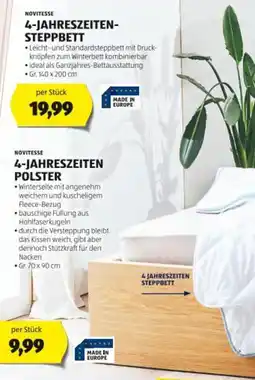 Hofer 4-JAHRESZEITEN STEPPBETT Angebot