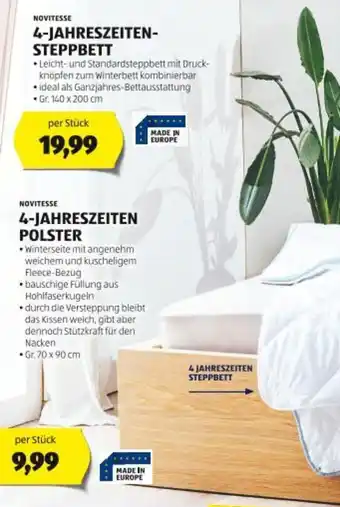 Hofer 4-JAHRESZEITEN STEPPBETT Angebot