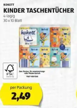 Hofer KINDER TASCHENTÜCHER Angebot