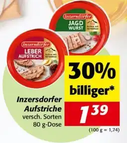 Nah&Frisch Inzersdorfer Aufstriche 80g Angebot