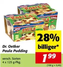 Nah&Frisch Dr. Oetker Paula Pudding Angebot