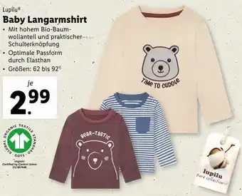 Lidl Baby Langarmshirt Angebot