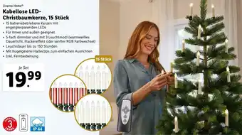 Lidl Kabellose LED-Christbaumkerze 15 Stück Angebot