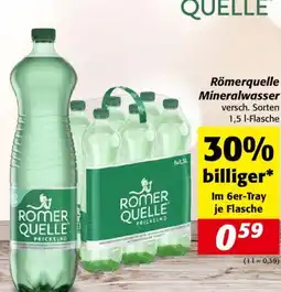 Nah&Frisch Römerquelle Mineralwasser Angebot