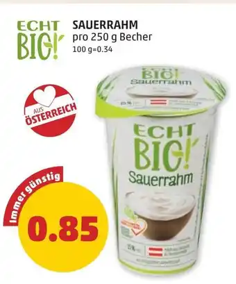 PENNY Sauerrahm 250g Angebot