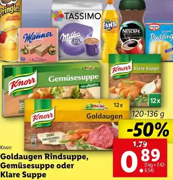 Lidl Goldaugen Rindsuppe, Gemüsesuppe Oder Klare Suppe 120-136g Angebot