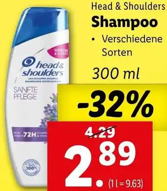 Lidl Head & Shoulders Shampoo 300 ml Angebot