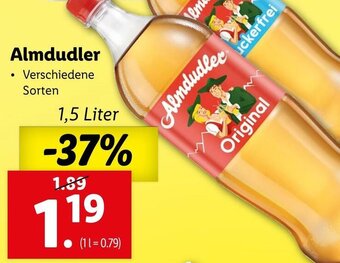 Lidl Almdudler 1,5 Liter Angebot