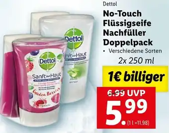 Lidl No-Touch Flüssigseife Nachfüller Doppelpack 2x250ml Angebot