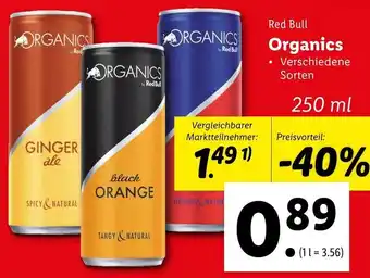 Lidl Red Bull Organics 250 ml Angebot