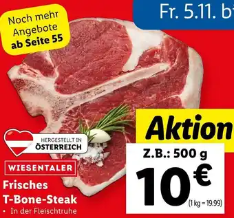 Lidl Frisches T-Bone-Steak 500g Angebot