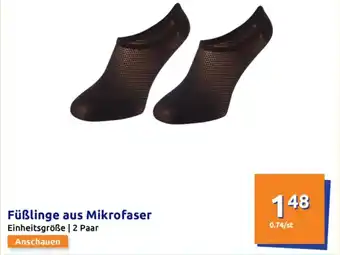 Action Füßlinge aus Mikrofaser Angebot