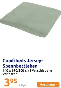 Action Comfibeds Jersey- Spannbettlaken Angebot
