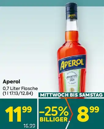Billa Aperol 0.7 Liter Angebot