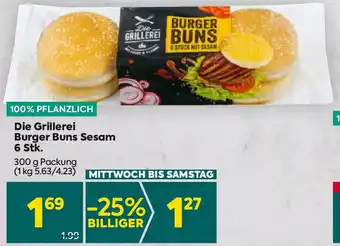 Billa Die Grillerei Burger Buns Sesam 6 Stk Angebot