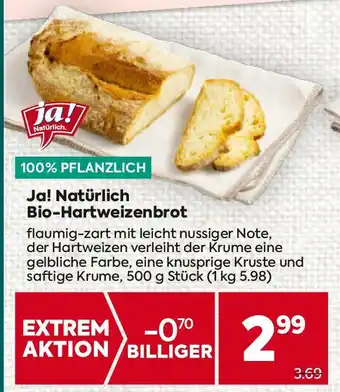 Billa Ja! Natürlich Bio-Hartweizenbrot Angebot