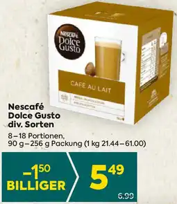 Billa Nescafé Dolce Gusto div. Sorten 90-256g Angebot