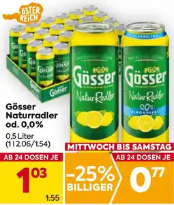 Billa Gösser Naturradler od. 0.0% 0.5L Angebot