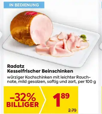 Billa Radatz Kesselfrischer Beinschinken Angebot