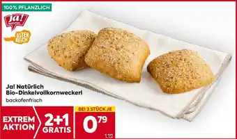 Billa Ja! Natürlich Bio-Dinkelvollkornweckerl Angebot